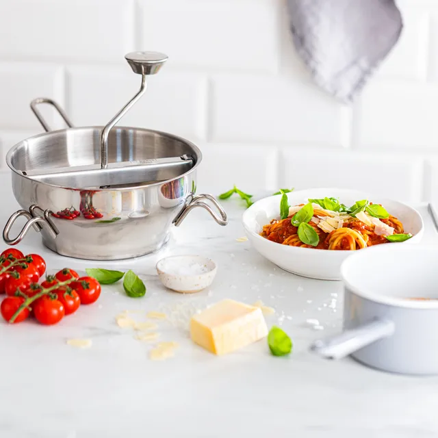 Moulin à Légumes Manuel 3 Tamis - Parfait Pour Purée, Compote, Nourriture Bébé - 4