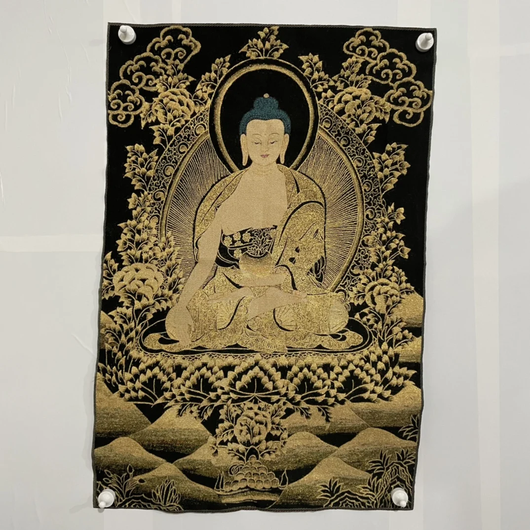 

Free Delivery China Elaborate Silk Embroidery Luck“Bodhisattva Buddha”Geomantic Thangka Painting Mural Household Decoration#7