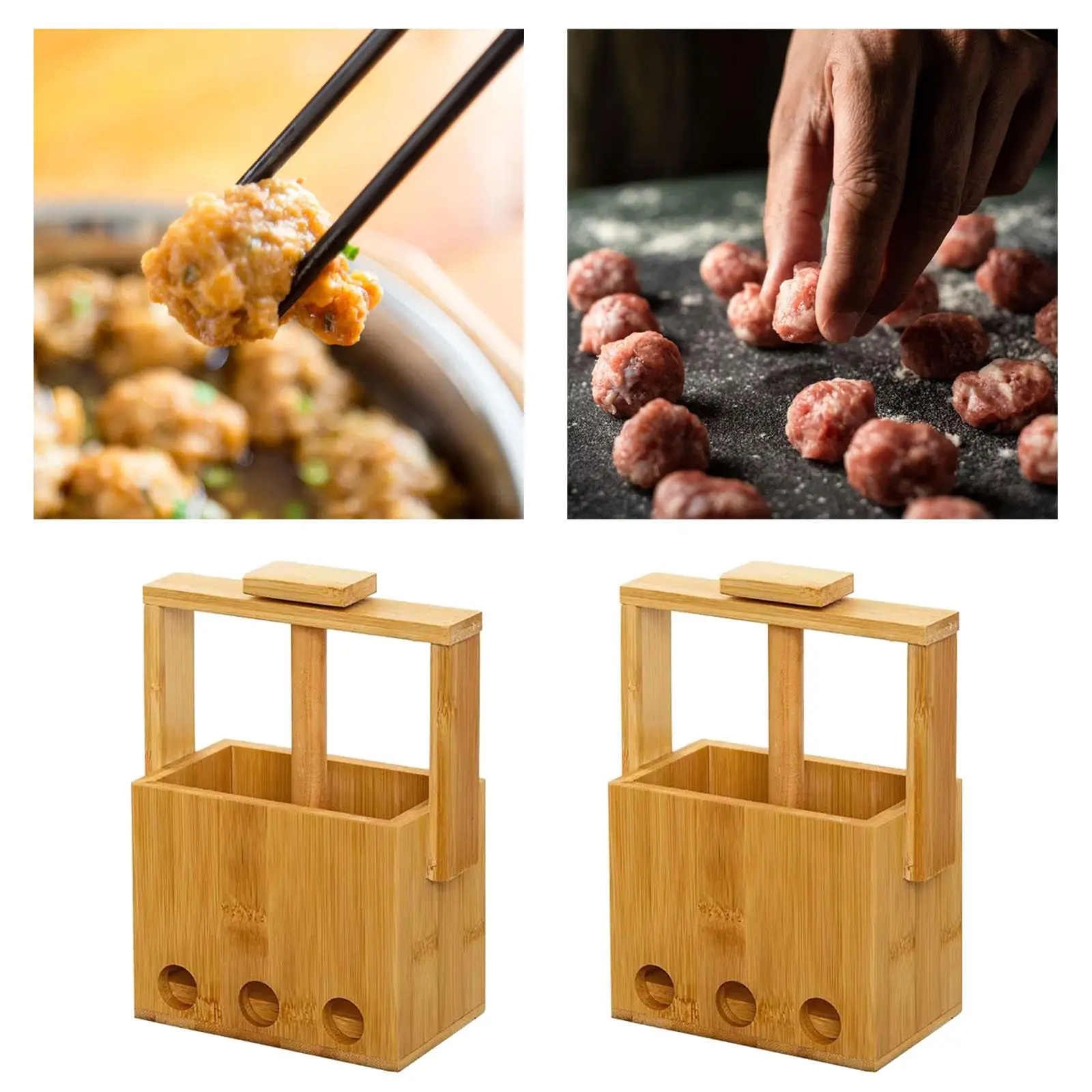 Manual Meatball Maker Multifunction Cooking Tool for Burger Household Hotel