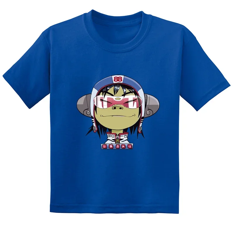 Teenager Gorillaz Print T-Shirts Kinder Sommermode Casual Tops für Jungen Mädchen Kinder Bequeme Kurzarm-T-Shirts – Detail 3