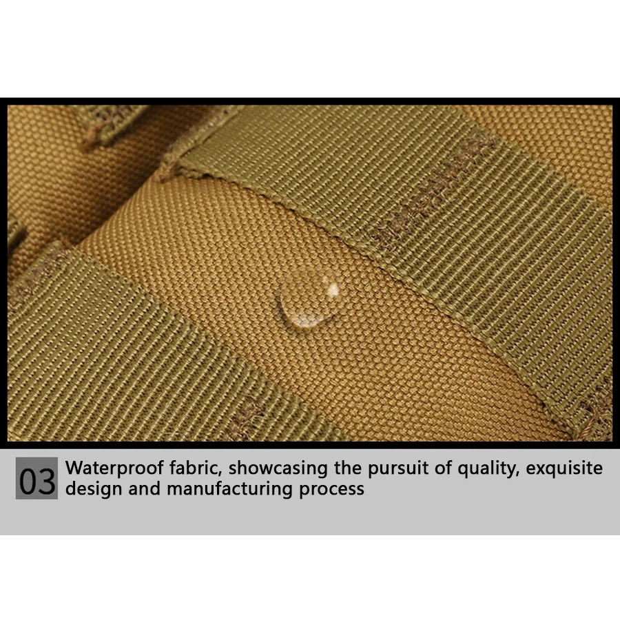 Trainings-Tasche mit drei Artikeln, Feldweste, Molle-Zubehörtasche, verschiedene Tasche, Aufbewahrungstasche AK M4, Walkie-Talkie-Tasche – Detail 13