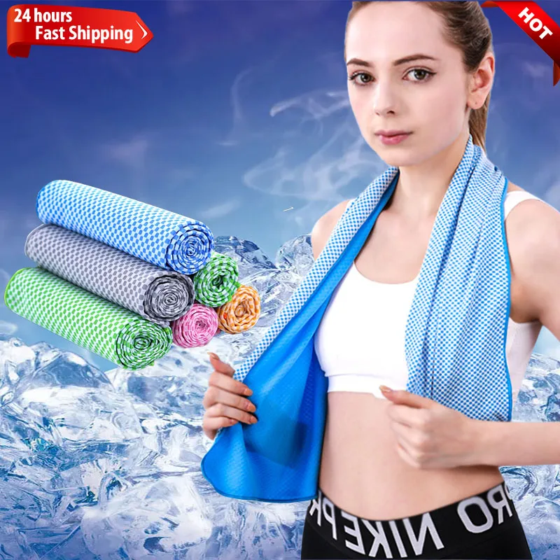 NewColdSenseTowelBambooCharcoalFiberSportsQuickdryingTowels