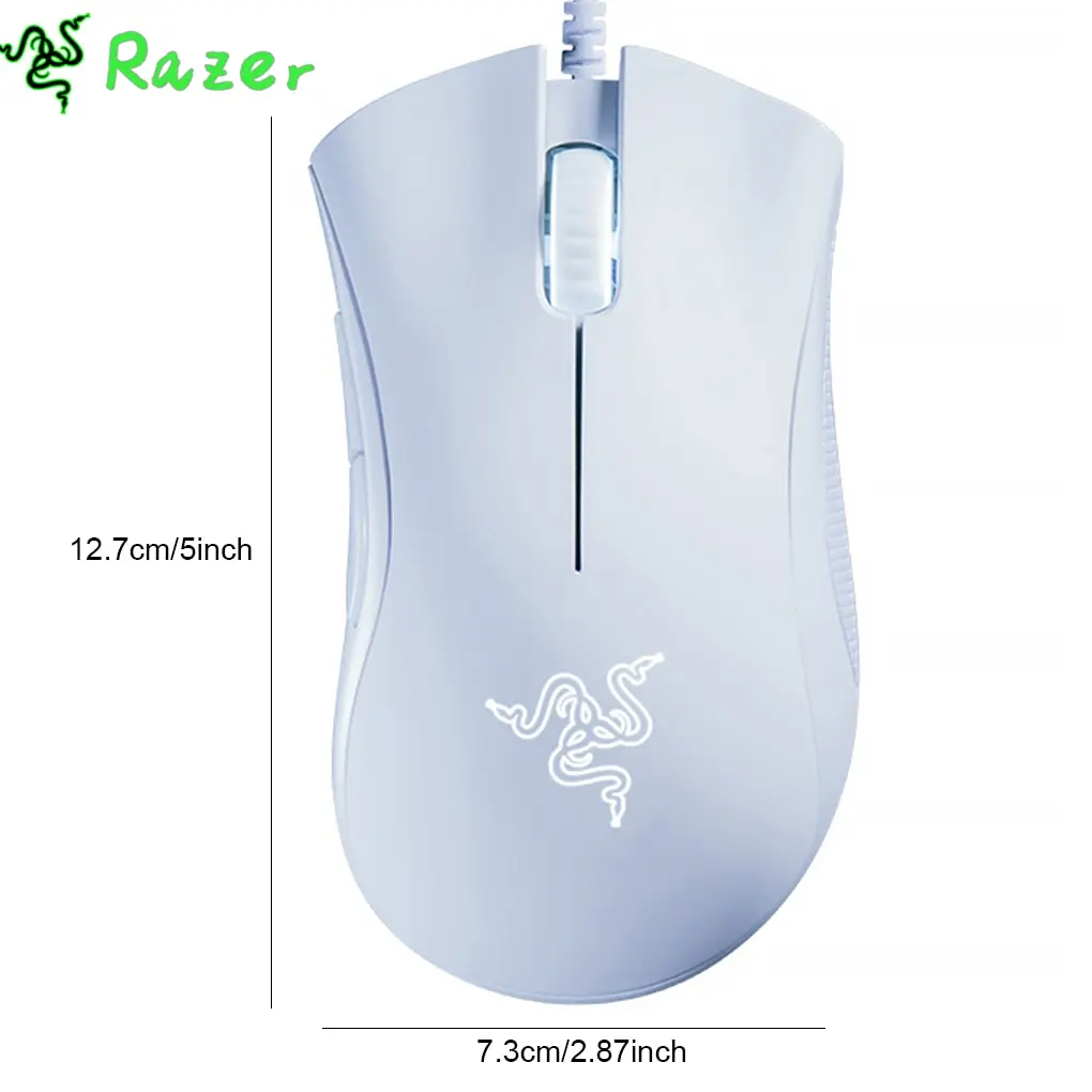 Razer DeathAdder Essential Wired Gaming Mouse 6400DPI Ergonomic Professional-Grade Optical Mice 5-Key Backlit Right-Handed
