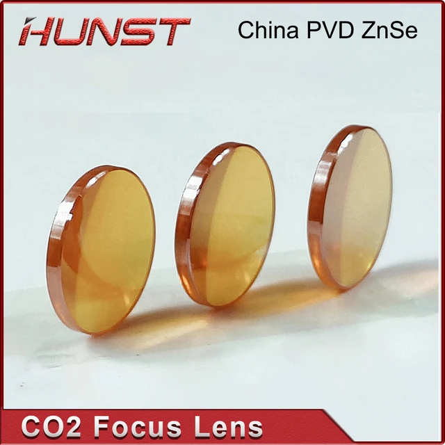 HUNST China Co2 PVD ZnSe Focus Lens Dia 12mm 18mm 19.05mm 20mm FL 38.1 50.8 63.5 76.2 101.6mm For Laser Engraving Cutting Machin 4