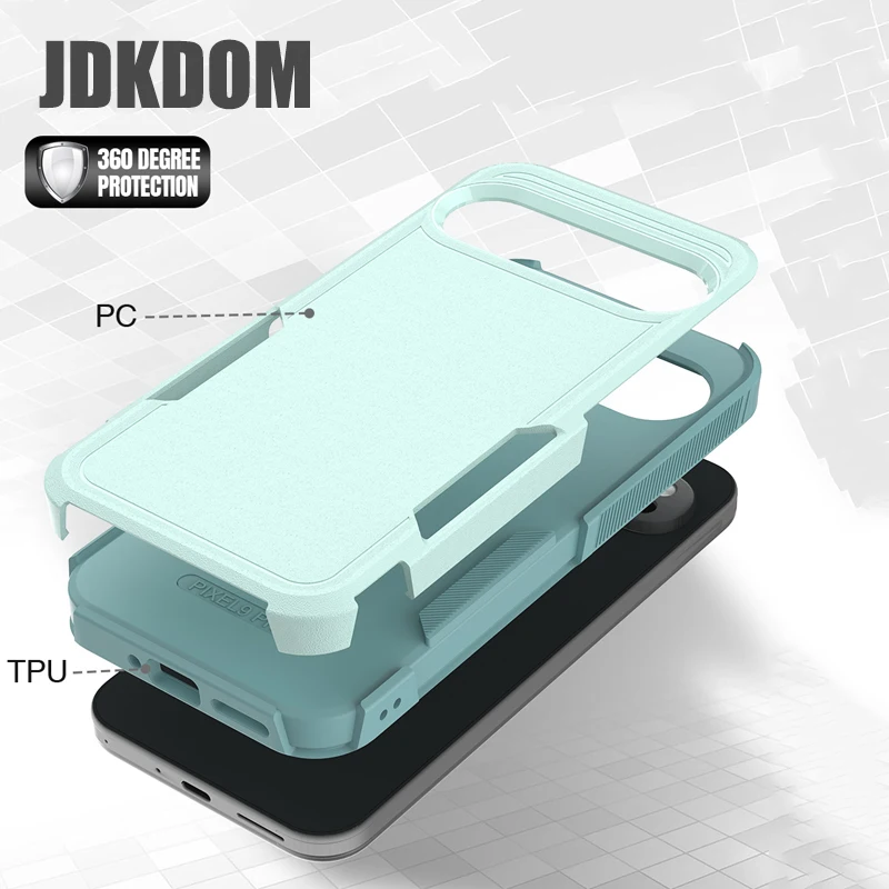 JDKDOM Military Grade Shockproof Phone Case with Drop Protection