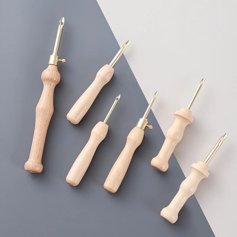 

Puncture Embroidery, Thick Wool Embroidery Needle Set, Weaving Tool, Wooden Puncture Needle