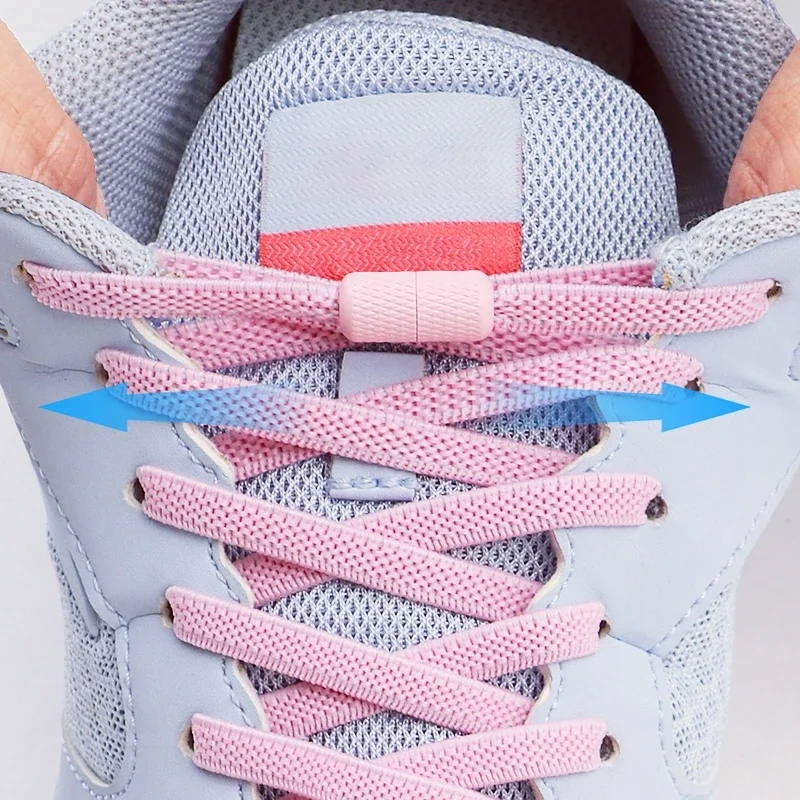 1 Pair Quick Release Capsule Buckle Shoelaces for Sneakers - Flat ... - Silent Shoelaces With Voice Command Release