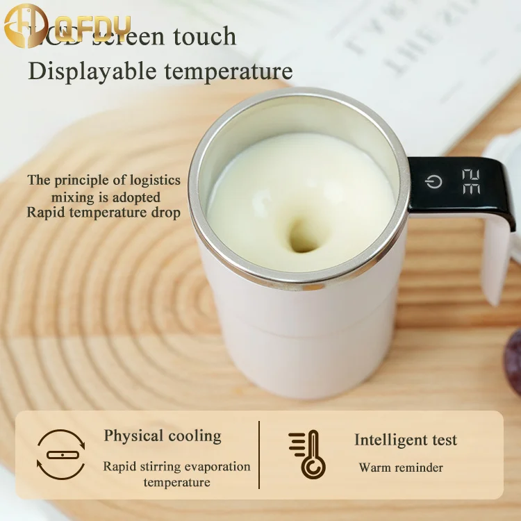 

Rechargeable Portable Coffee Automatic Stirring Cup Electric Stirring Stainless Steel Mixer Rotating Magnetic Self Stirring Mugs
