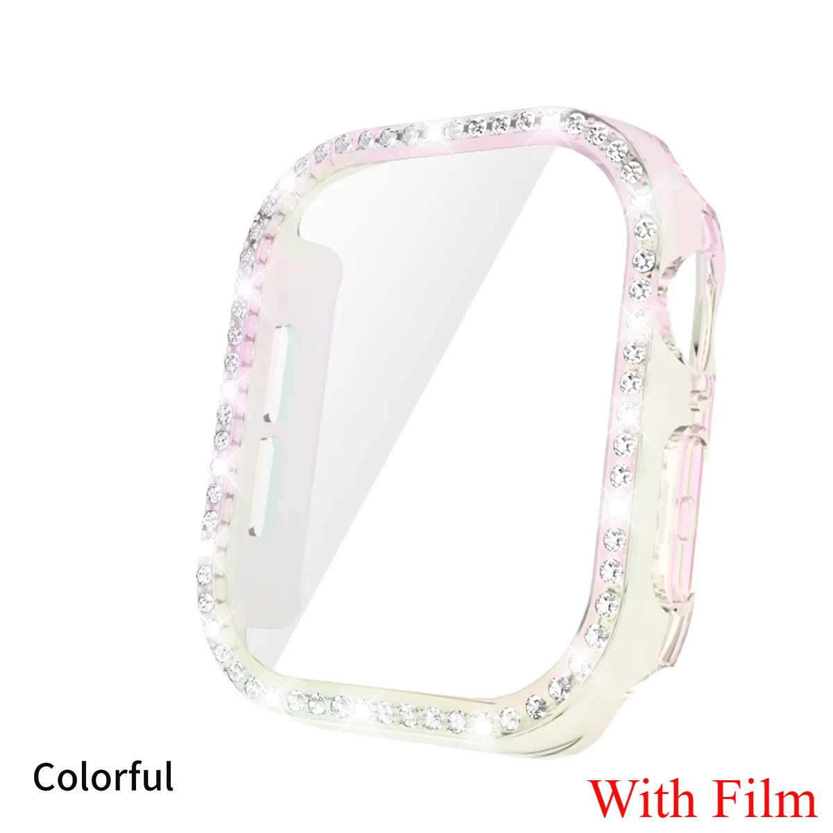 Diamond Glass Apple Watch Bling Bumper Protector Case