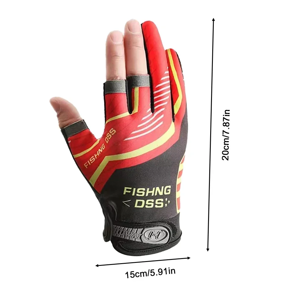 Fishing Gloves For Men Summer Sunscreen Anti-Slip Ice Silk Breathable
