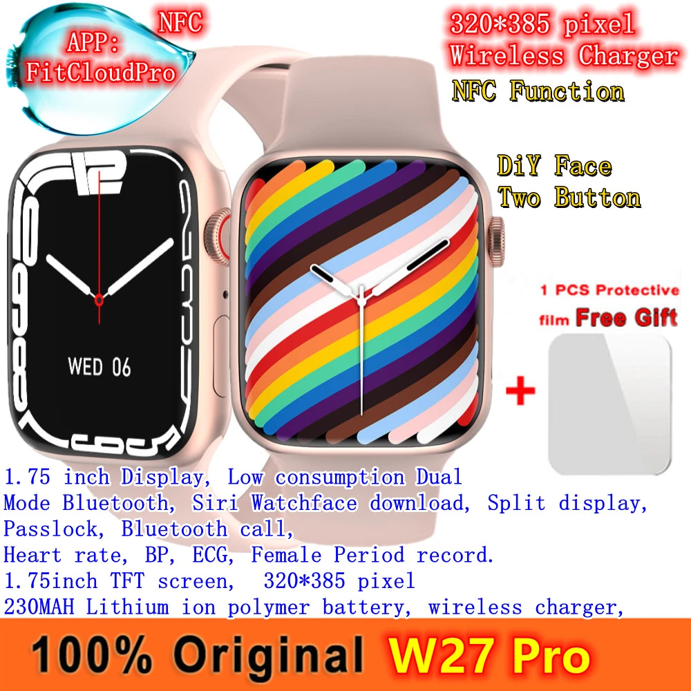 EnohpLX Original IWO W27 Pro Full Screen Smart Watch 44MM Men W17 Pro 007 Smartwatch With Password Split IWO 16 Ai7 Ma Plus