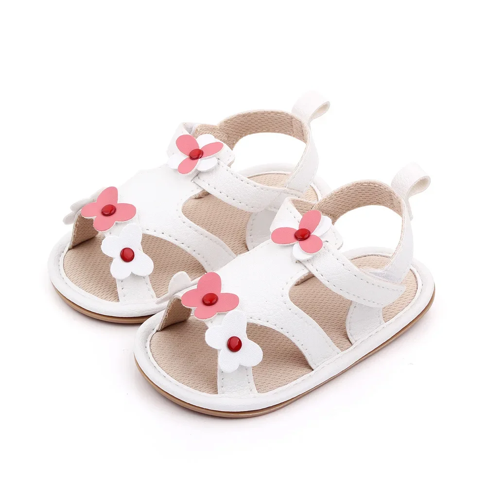 

Летняя обувь для новорожденных девочек 0-18 месяцев сандалии для первых шагов обувь для новорожденных повседневная мягкая подошва