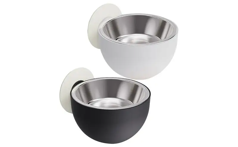 

Wall Magnetic Dog Bowl Stainless Steel Anti Spill Magnetic pet Food Bowls Cute Cat Food Bowl Puppy Water Feeders Feeding tools