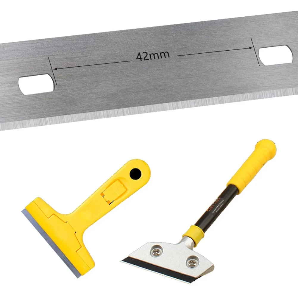 Floor Shovel Scraper Blade 10pcs 100*18mm For Ceramic Kitchen Glass Cleaning Remove Stains
