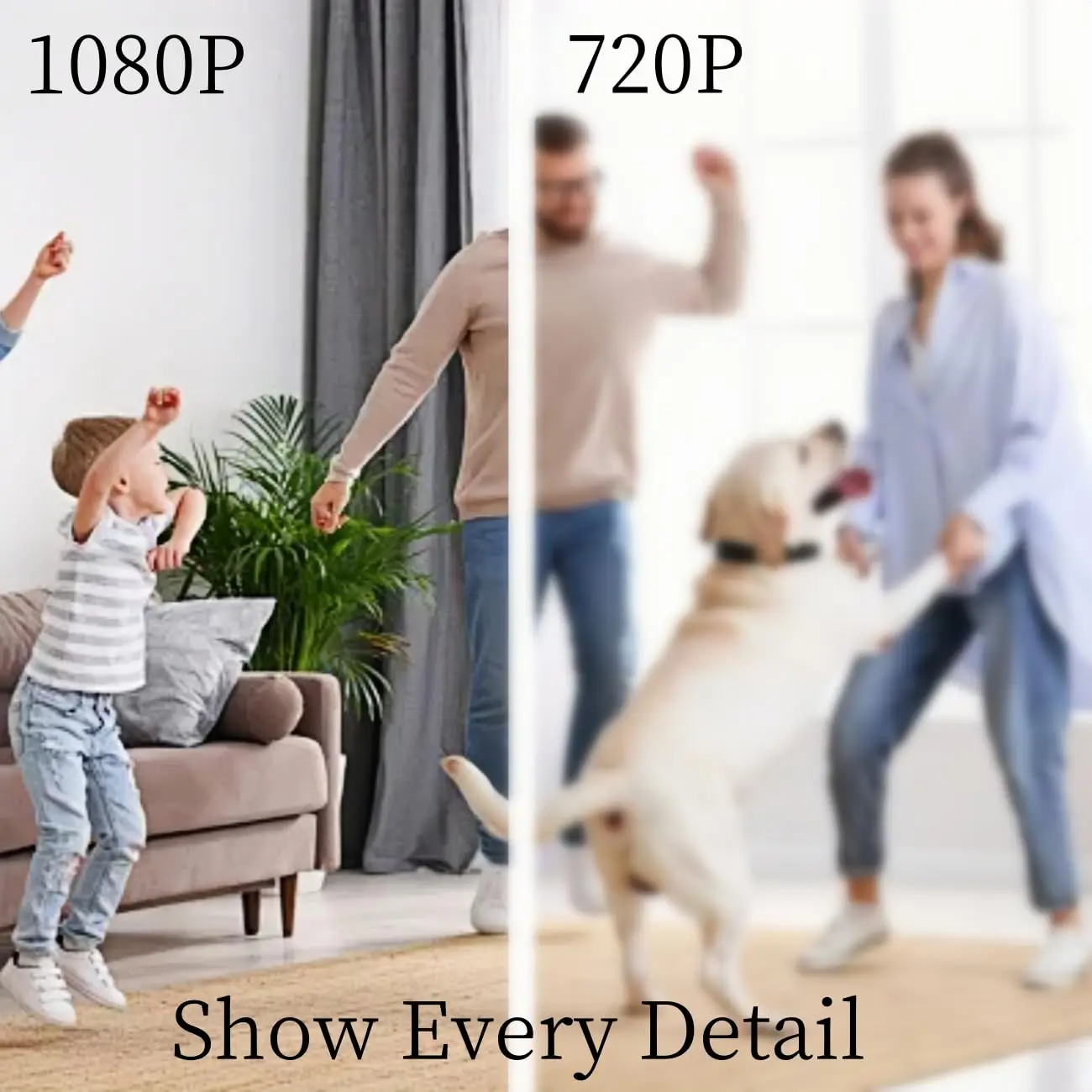 1080P HD WIFI Camera Wireless Nanny Cam Body Cam for Home Security,Loop recording Remote Viewing,EU/US Plug 2