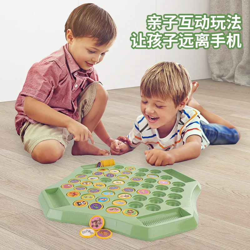 Children's flip chess parent-child interactive battle tabletop game, focus training, memory chess puzzle toy 4