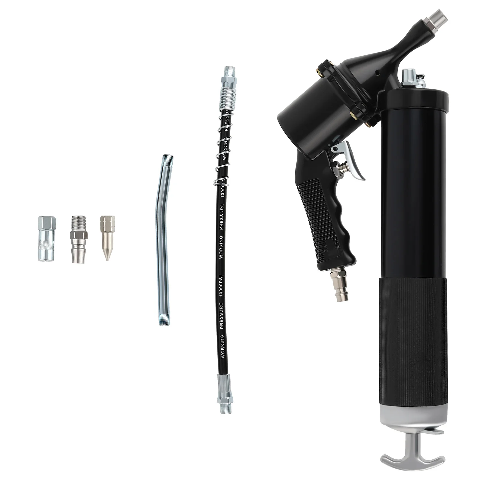 Heavy Duty 6000 PSI Air Compressor Grease Guns with Flex Hose for Oil And Car Lubrication SUV Trucks