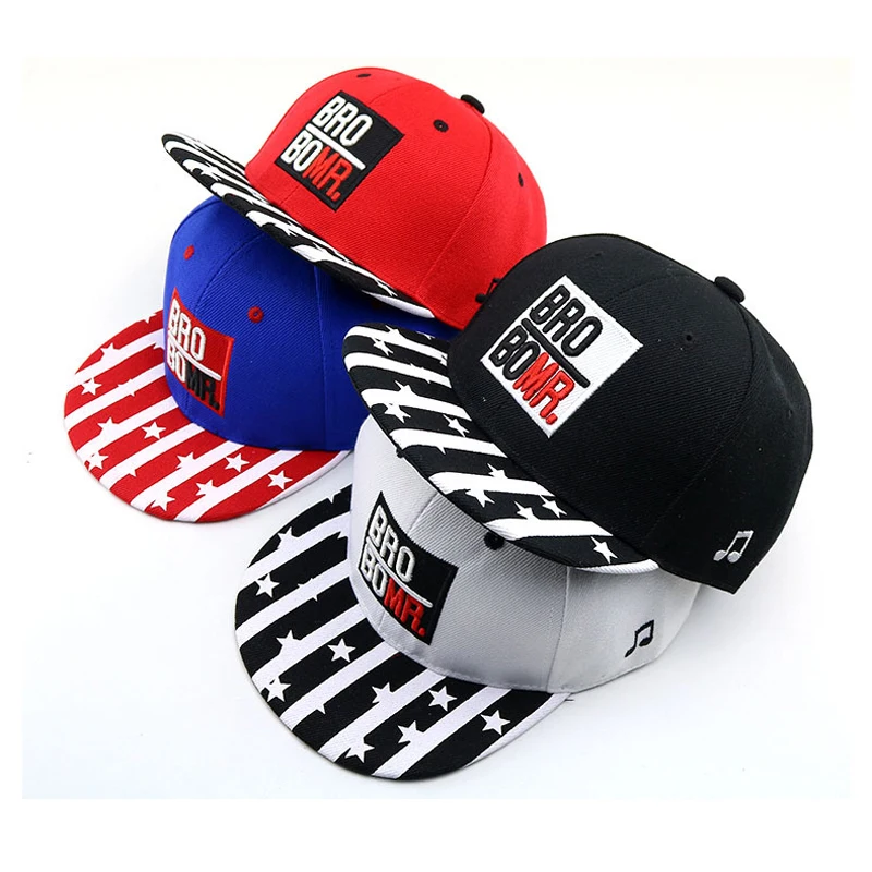 

Doitbest Summer Boys Girls Cap Baseball Striped Pentagram Child Sun Hats Kids Peaked Caps Snapback Hat gorras For 2 to 7 Years