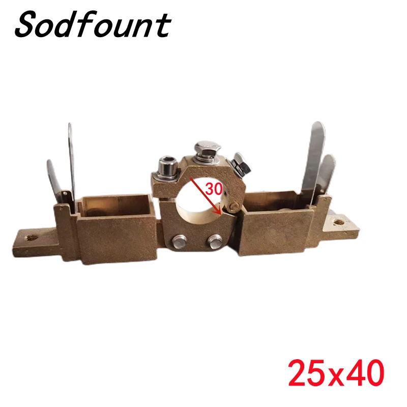 

25x40mm Carbon Brush Holder DC Motor Double-Box Copper Carbon Brush Holder carbon brush holde