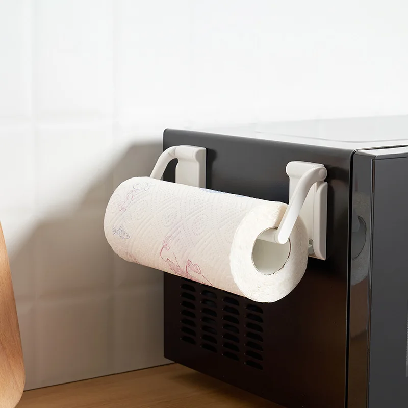 YOZWOO 2022 New Japan Original Single Detachable Magnetic Paper Towel Rack  Can Absorb Refrigerator Side Wall Roll Paper Holder