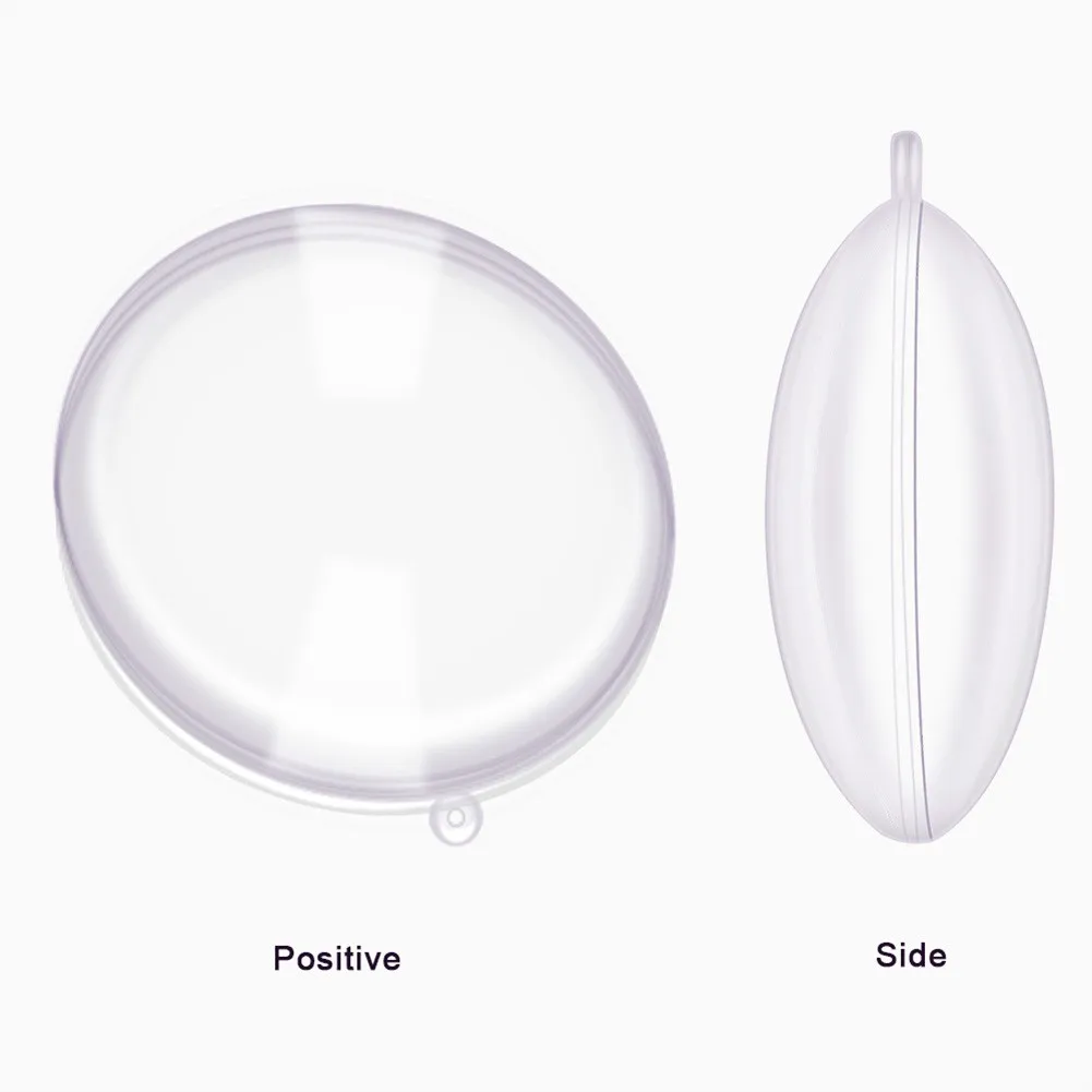 10Pcs 7/9/11cm Plastic Transparent Clear Flat Ball Home Decor Wedding Candy Christmas Gifts Box Wedding Christmas Home Decor