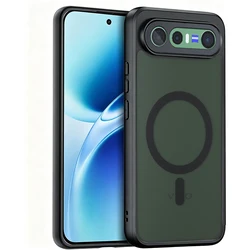 Magnetic Wireless Charging Shockproof Case for VIVO X300 FE (Black)