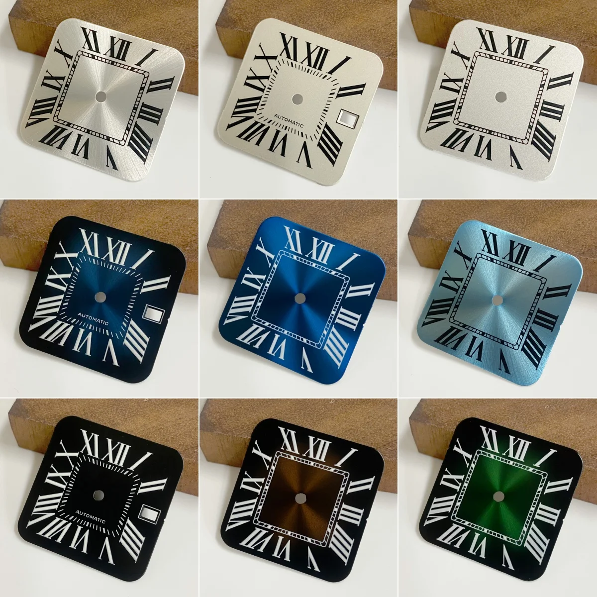 Luxury Santos Square Dial - Customizable Color Options