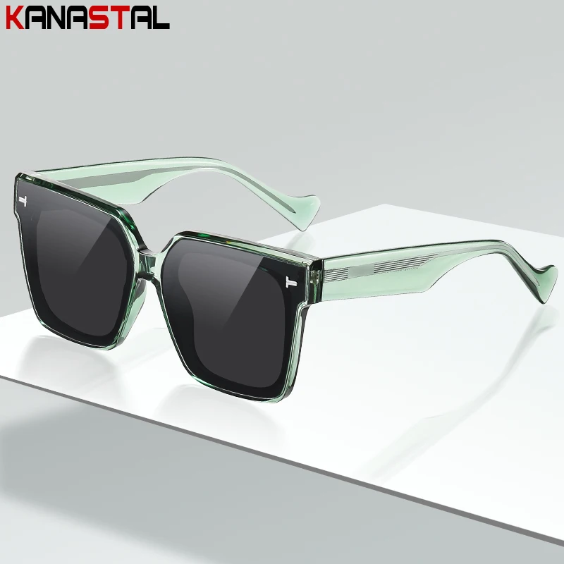 

Солнцезащитные очки поляризационные UV400 для мужчин и женщин, большие солнечные, с пластинами TR90, для пляжа, езды на велосипеде, путешествий