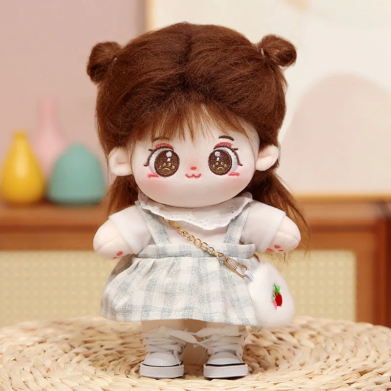 thumbnail image 1 of Muñeca IDol de algodón para niños y niñas, muñeco de peluche Kawaii de 20cm, sin atributos, colección de Fans, regalos, 1 of 4