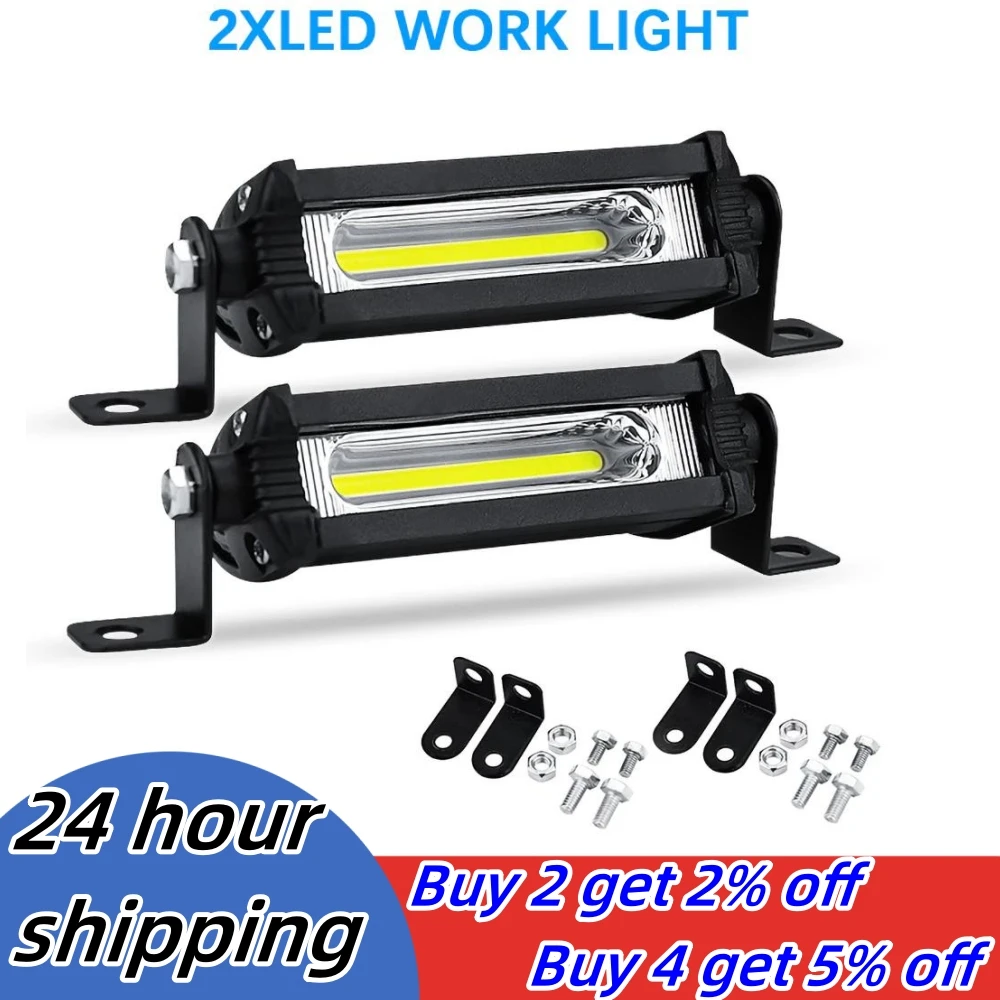 4 Inch COB Car LED Work Lights 24V 12V Bar Off Road Spot Lamp For SUV ATV Truck 4x4 UAZ Boat Motorcycle Auto Fog Lamp Headlight car led light work light led light bar