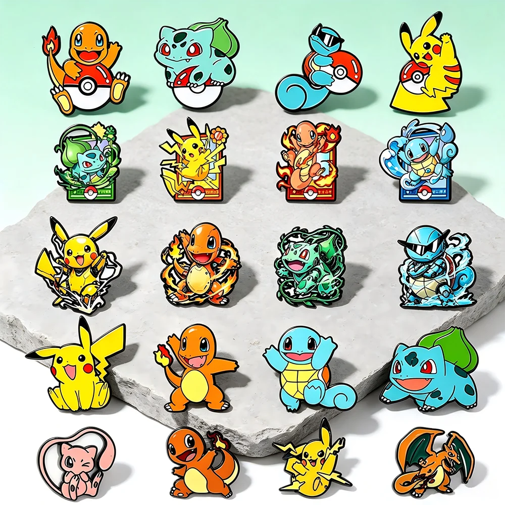Cartoon Character Japanese Anime Enamel Pin Set – Monster Creature Collection Novelty Gift