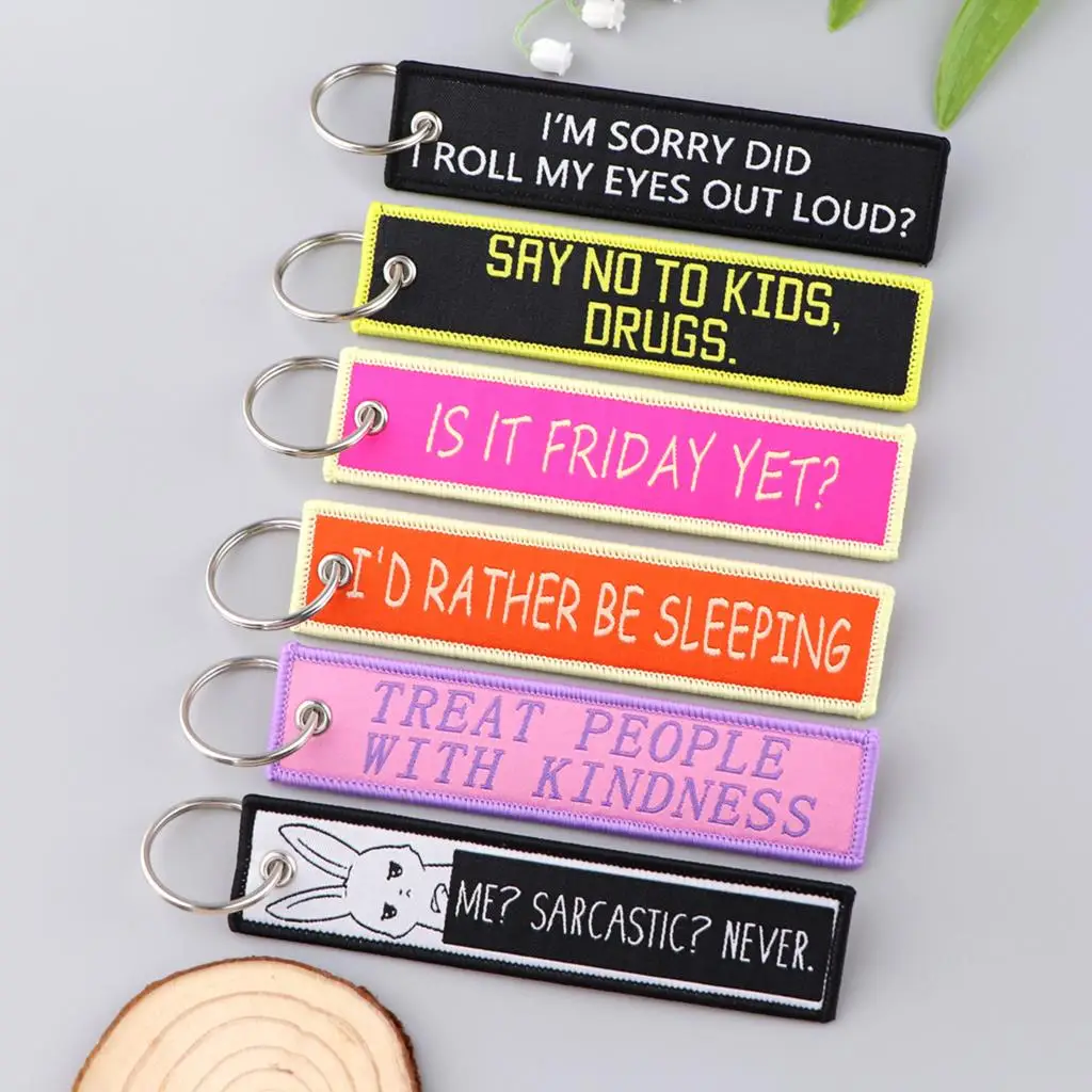 Van Gogh Art Oil Painting Embroidered Key Chain Key Fobs Key Tag For Motorcycles Cars Backpack...