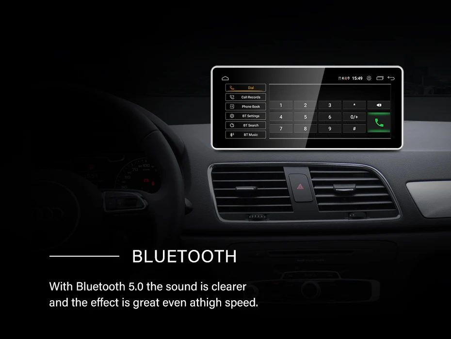 New UI 10.25" Snapdragon665 Android13 Wireless AUTO Carplay For 13-18 Year AUDI