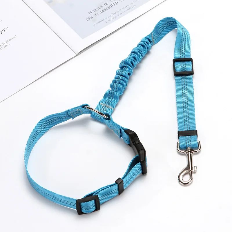 thumbnail image 1 of Cinturón de seguridad para perros cómodo para automóvil, cinturón de seguridad para perros, correa elástica, correa de nailon ajustable, cinturón de seguridad para vehículos duradero, 1 of 5