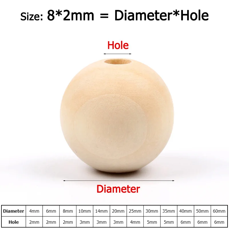Rayher 6245900 Raw Wood Balls - FSC 100% Certified, 35mm Diameter, Pack Of 3 For Crafts & DIY Projects