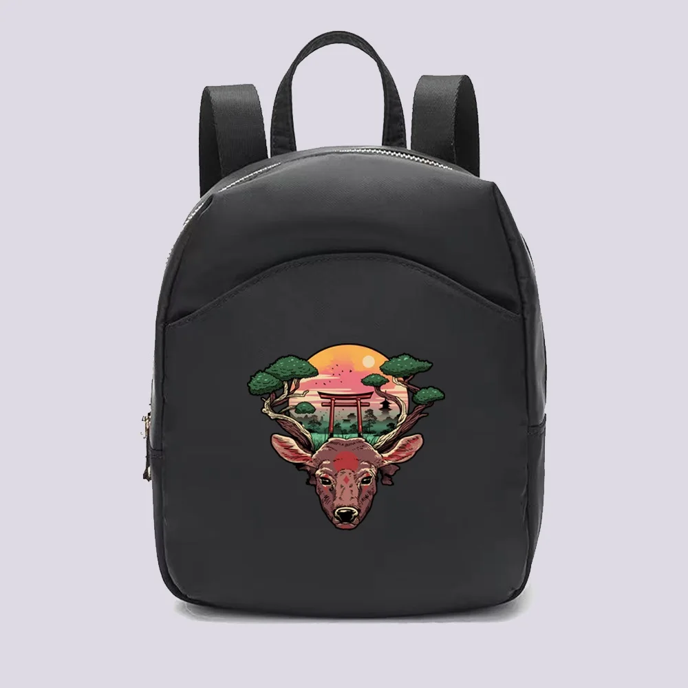 2022 Fashion Women Mini Backpack Multifunction Small Backpacks Casual Simple Japan Printing Student Bookbags Travleing  Rucksack
