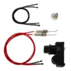 4pcs/1set Gas Grill Igniter Push Button Control Automatic Switch Ignition AA Battery with Electrode Spark Replace Spirit Ignitor 5