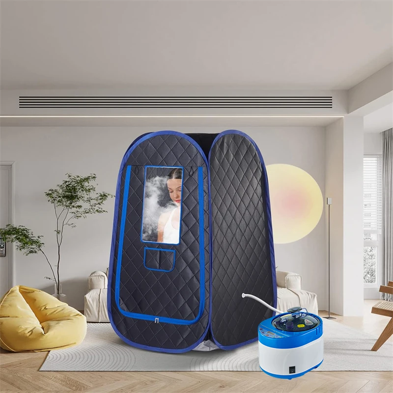 ポータブルスチームサウナ、4L蒸気発生器付きフルサイズパーソナル