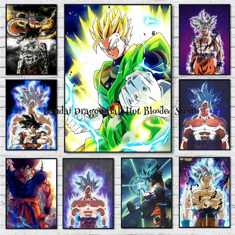 

Decorative Paintings Japan Bandai Super Saiyan Goku Anime Characters Canvas Art Poster Picture Home Decor Children's Gifts