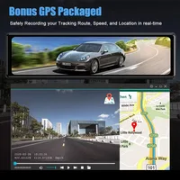 11.26 "UHD 4K 2160P voiture Dvr GPS WIFI miroir Dash Cam double lentille Dashcam IPS écran caméra lecteur enregistreur flux rétroviseur 4