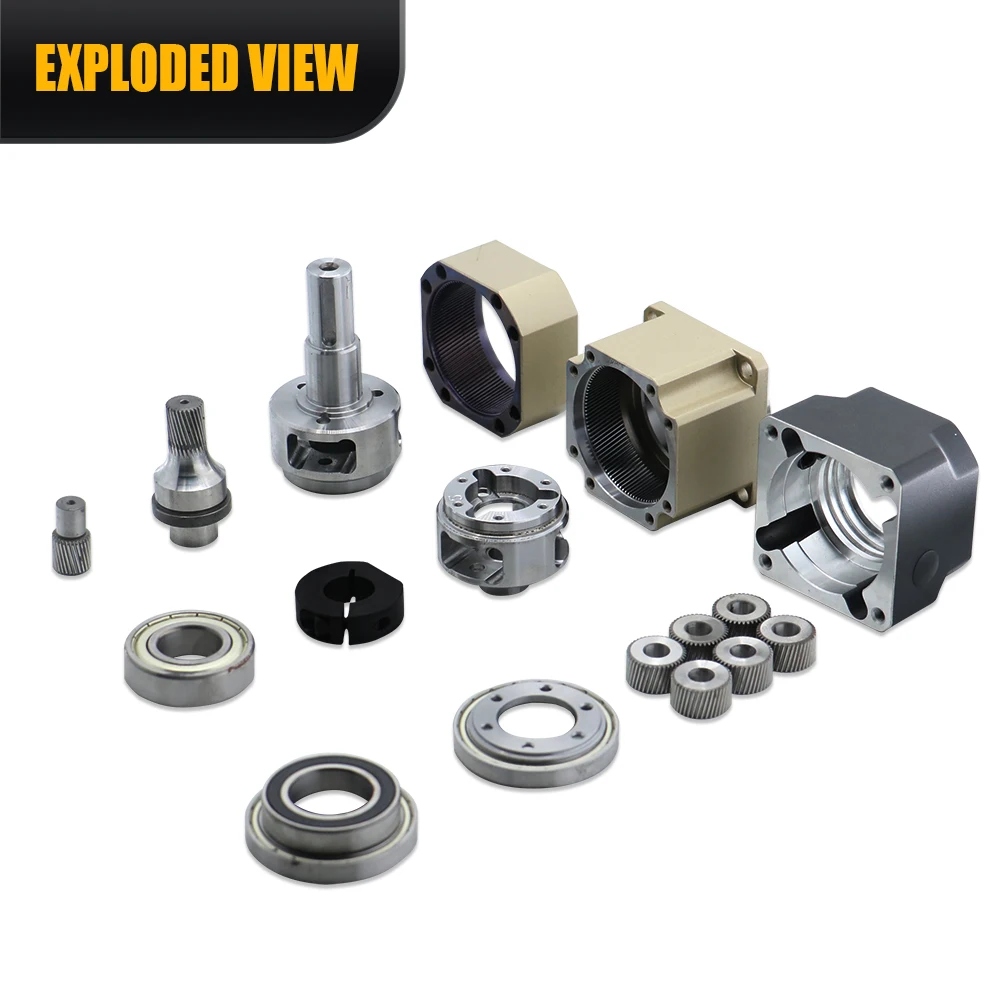 헬리컬 기어 유성 감속기 슈트, 90 플랜지 750W 서보 모터 6 armin 고정밀 입력 19mm 출력 샤프트 22mm