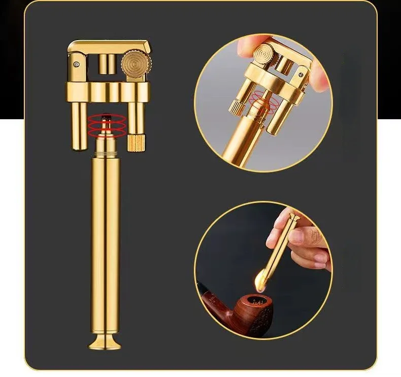 Bold Bamboo Lighter Torch Shaped Retro Kerosene Portable Easy Lighting Anywhere