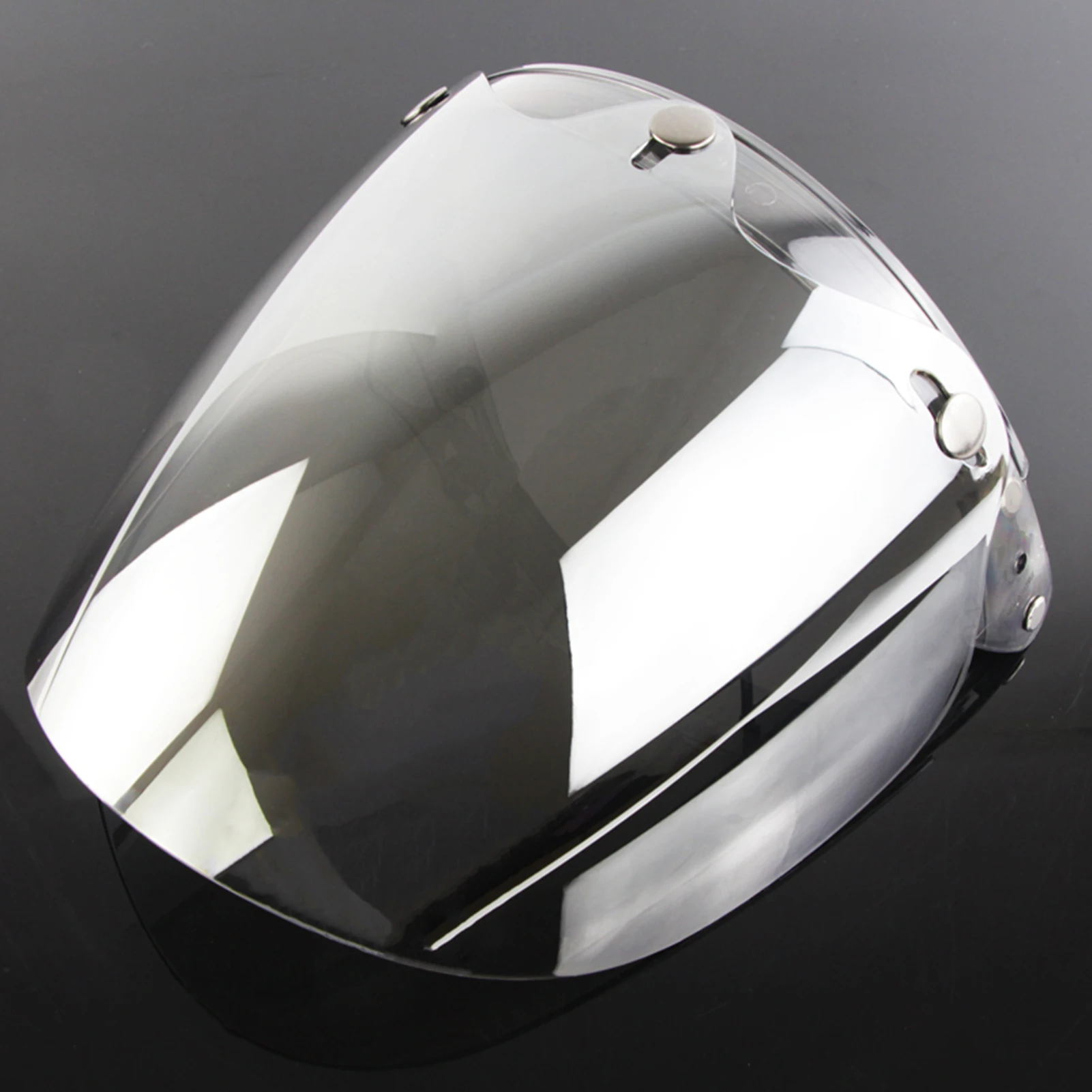 Open Face Helm Visier Motorrad Helm Blase Linse 3-Snap Blase Wind Schild Visier Anti-UV/Anti-fog Motorrad Helm objektiv – Detail 15
