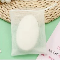 1/20PCS Facial Cleanser Soap Mesh Bags Foaming Mesh Soap Body Wash Foaming Mesh Bag Drawstring Bags Household Cleaning Supplies 2