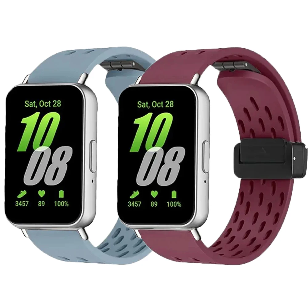 Cinturino Magnetico In Silicone Per Samsung Galaxy Fit 3 Cinturino Sportivo Colorato Per Cinturino Samsung Galaxy Fit 3 Sm-R390