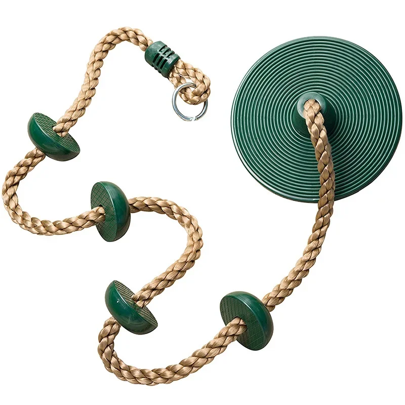 Children's Climbing Toy Disc Swing Seat Kids Climbing Rope Backyard Outdoor Rings Swing Climbing Equipment Toys Outdoor Sports
