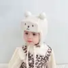 Cartoon Baby Ear Protection Hat Winter Thick Lamb Fleece Earmuffs Cap for Infant Boy Girl Cute Bear Warm Plush Toddler Beanies 3