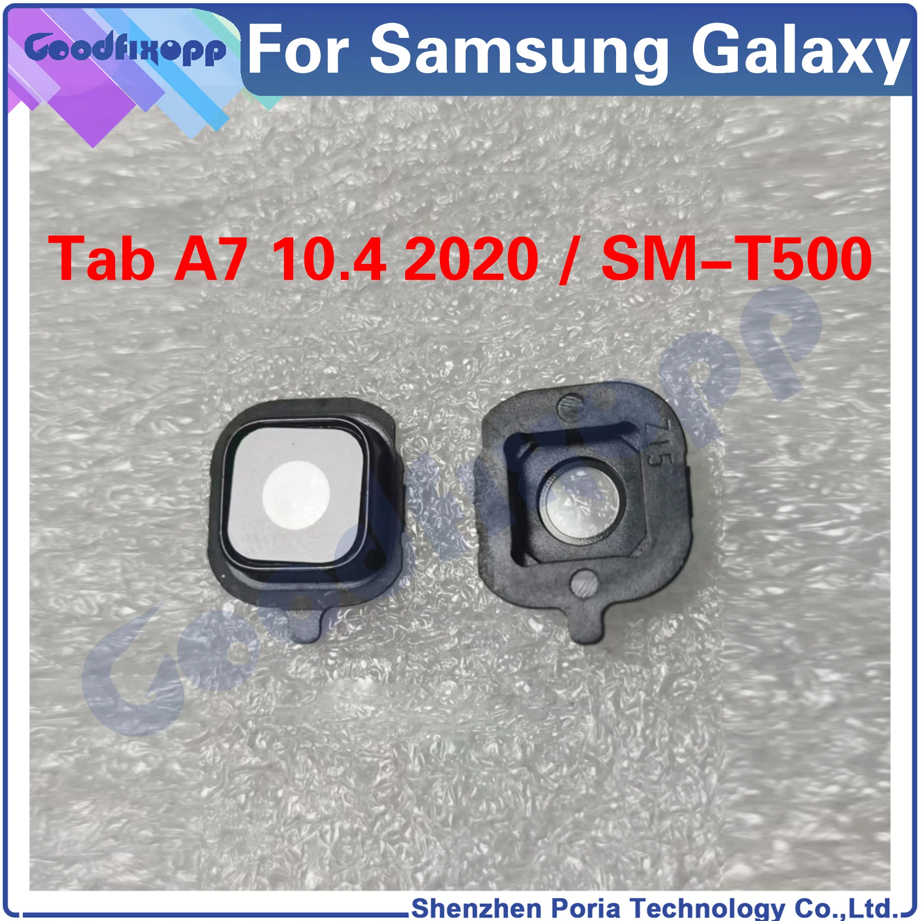 

High Quality For Samsung Galaxy Tab A7 10.4 2020 SM-T500 T500 Back Glass Rear Camera External Lens Glass Repair Parts Replace