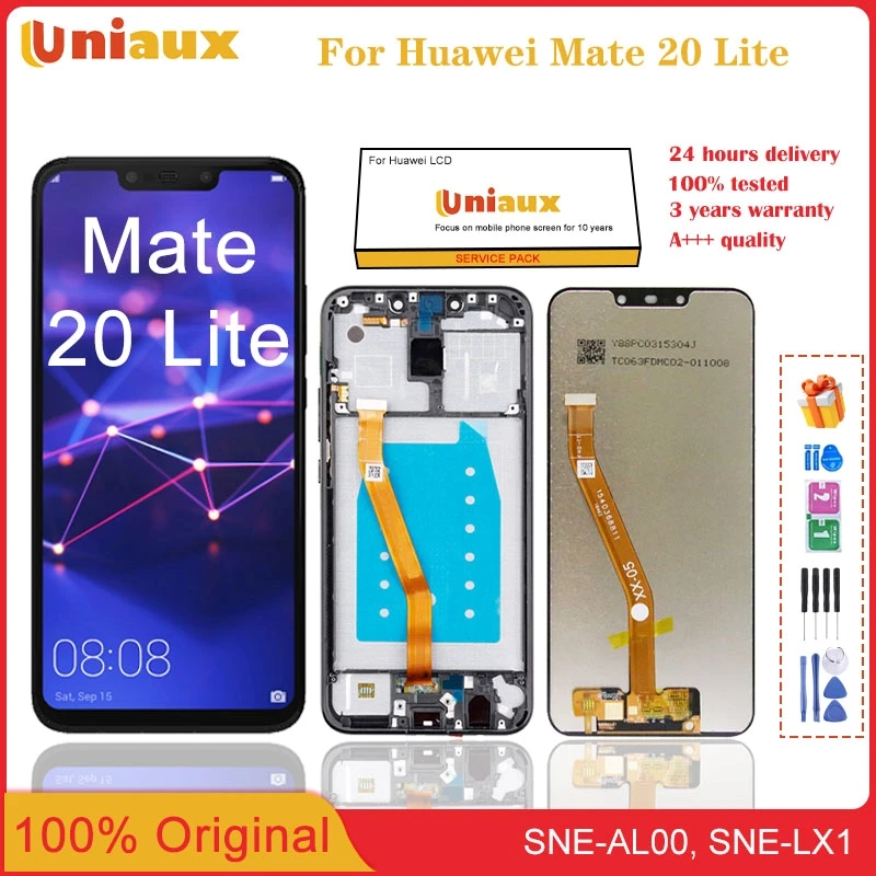 6.3 ''Originale Per Huawei Mate 20 Lite Display Lcd Touch Screen Digitizer Per Huawei Sne-Al00 Ine-Lx2 Sne-Lx1 Lx2 Sostituzione Lcd
