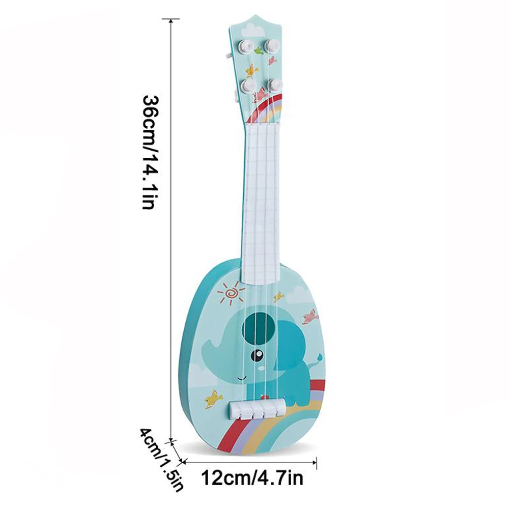 Toddler Ukulele Guitar Toy,Early Education Musical Instruments 4 Strings Mini Guitar Learning Toys Parent-Child Interactive Toys 5
